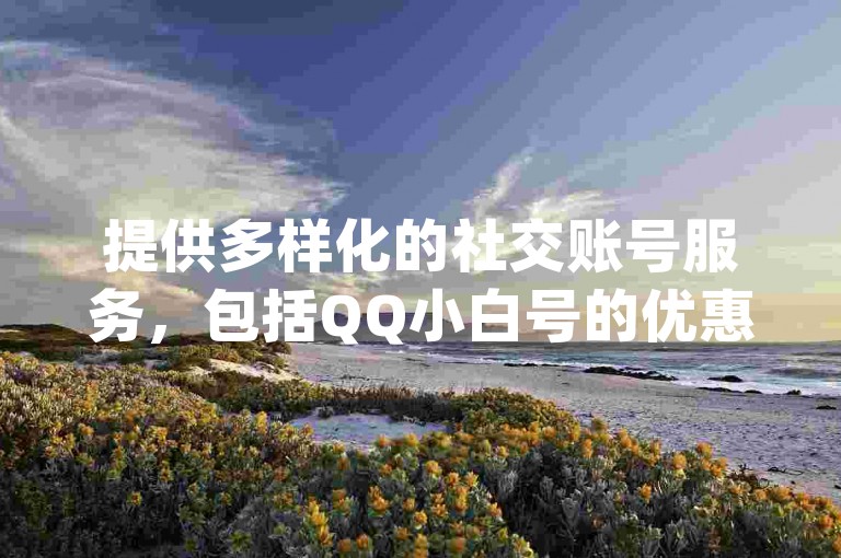 提供多样化的社交账号服务，包括QQ小白号的优惠获取，以及dy直播间人气的即时提升选项。