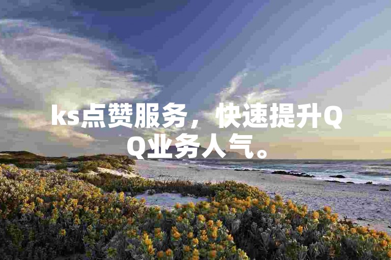 ks点赞服务，快速提升QQ业务人气。