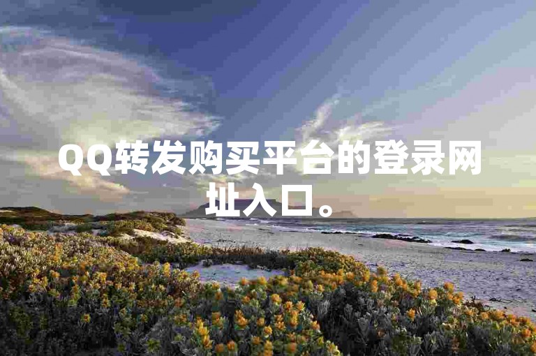 QQ转发购买平台的登录网址入口。