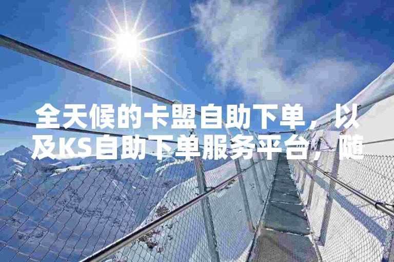 全天候的卡盟自助下单，以及KS自助下单服务平台，随时待命为您服务。