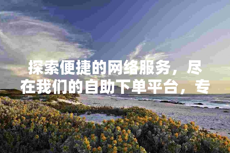 探索便捷的网络服务，尽在我们的自助下单平台，专为dy业务和ks直播需求设计。