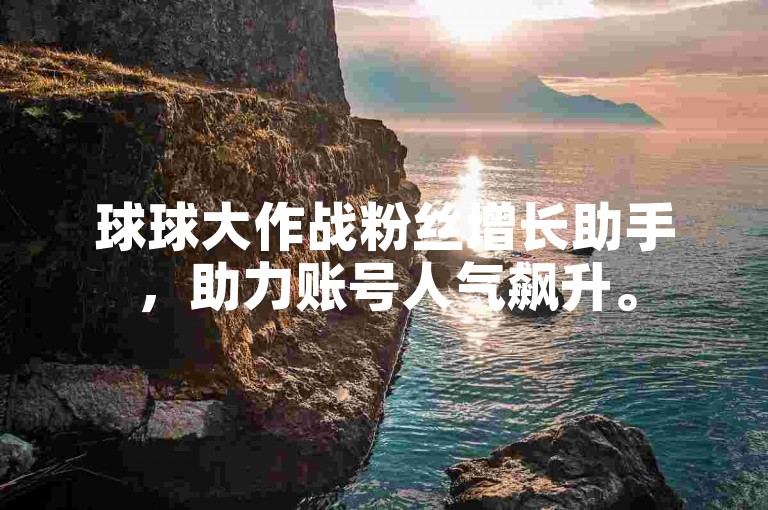 球球大作战粉丝增长助手，助力账号人气飙升。