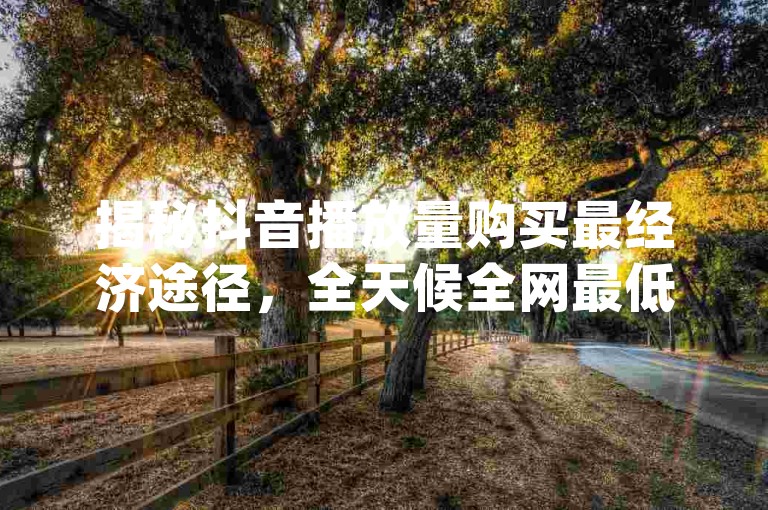 揭秘抖音播放量购买最经济途径，全天候全网最低价订单平台，卡盟官网直通 - dy评论区下单秘籍。