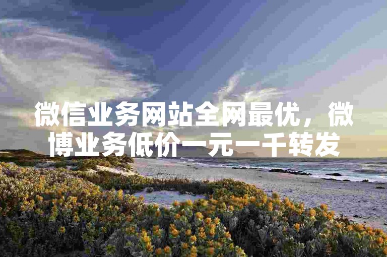 微信业务网站全网最优，微博业务低价一元一千转发 - 106代发短信平台 - 全网下单业务。