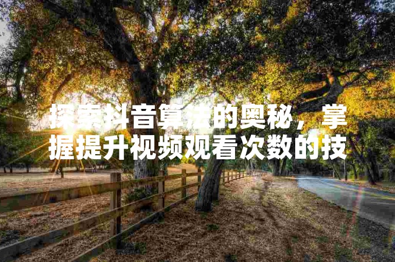 探索抖音算法的奥秘，掌握提升视频观看次数的技巧，实现粉丝群体的迅速扩张！2024年必备攻略。