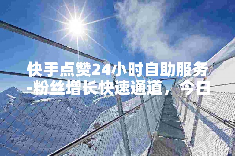 快手点赞24小时自助服务-粉丝增长快速通道，今日头条关注者即时增加。