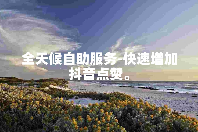 全天候自助服务-快速增加抖音点赞。