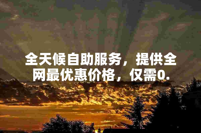 全天候自助服务，提供全网最优惠价格，仅需0.5元即可获得快手100个赞。