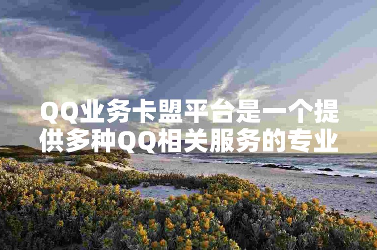 QQ业务卡盟平台是一个提供多种QQ相关服务的专业平台。