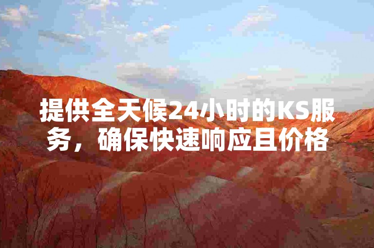 提供全天候24小时的KS服务，确保快速响应且价格亲民。