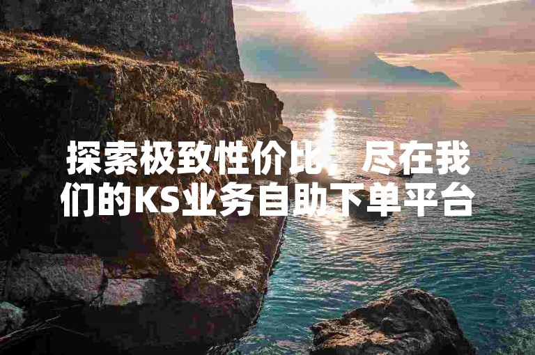 探索极致性价比，尽在我们的KS业务自助下单平台，全天候服务，为您带来前所未有的低价体验！