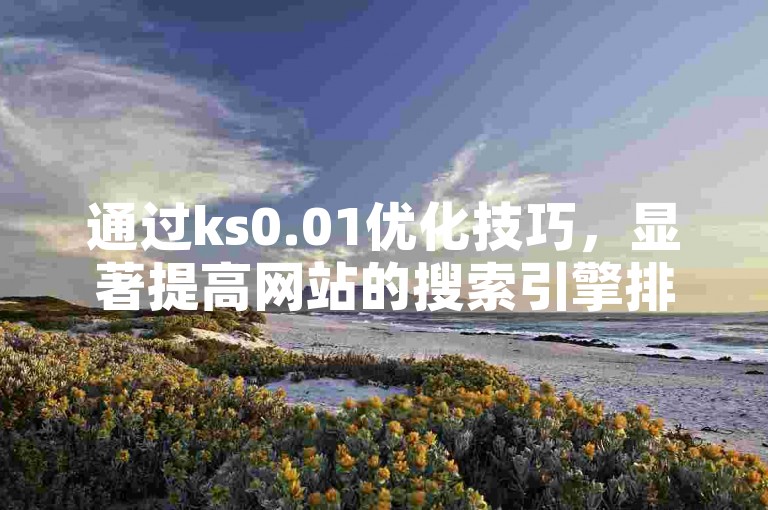 通过ks0.01优化技巧，显著提高网站的搜索引擎排名。
