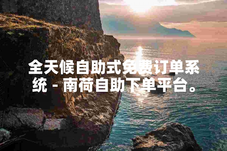全天候自助式免费订单系统 - 南荷自助下单平台。