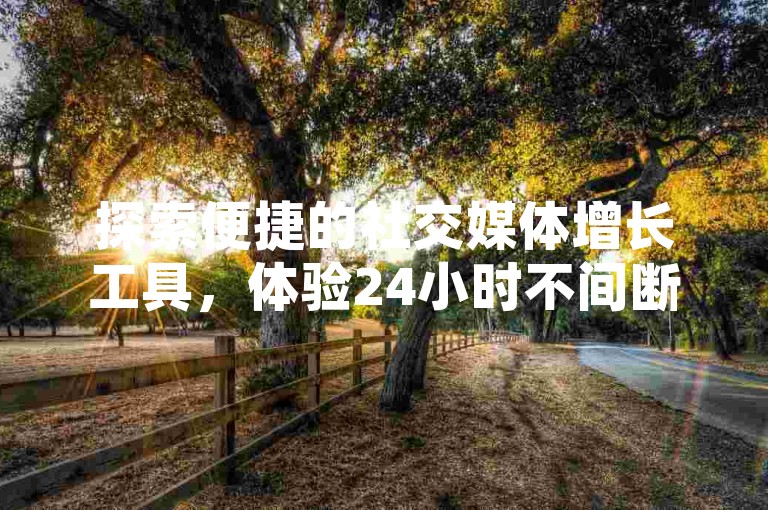 探索便捷的社交媒体增长工具，体验24小时不间断的点赞与双击服务。