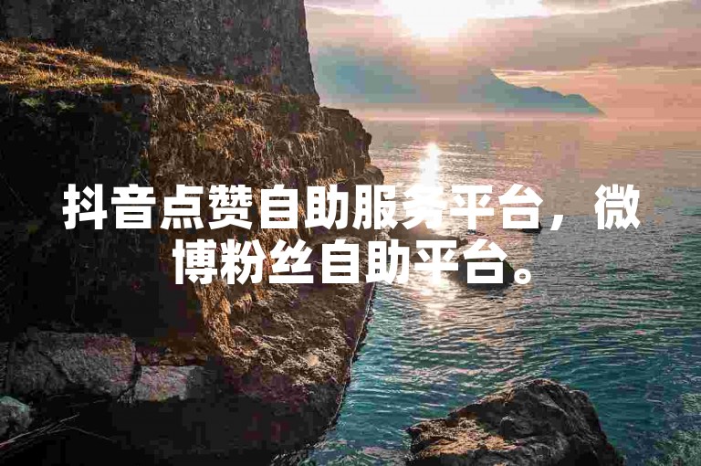 抖音点赞自助服务平台，微博粉丝自助平台。