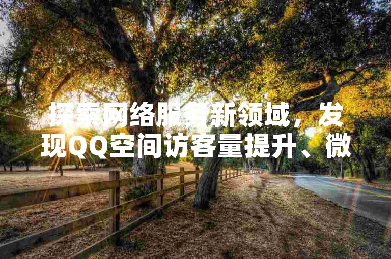 探索网络服务新领域，发现QQ空间访客量提升、微信粉丝增长以及网易云会员卡盟的便捷购买途径。