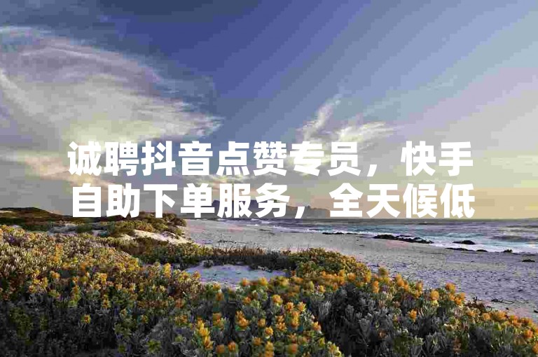 诚聘抖音点赞专员，快手自助下单服务，全天候低价自助下单。