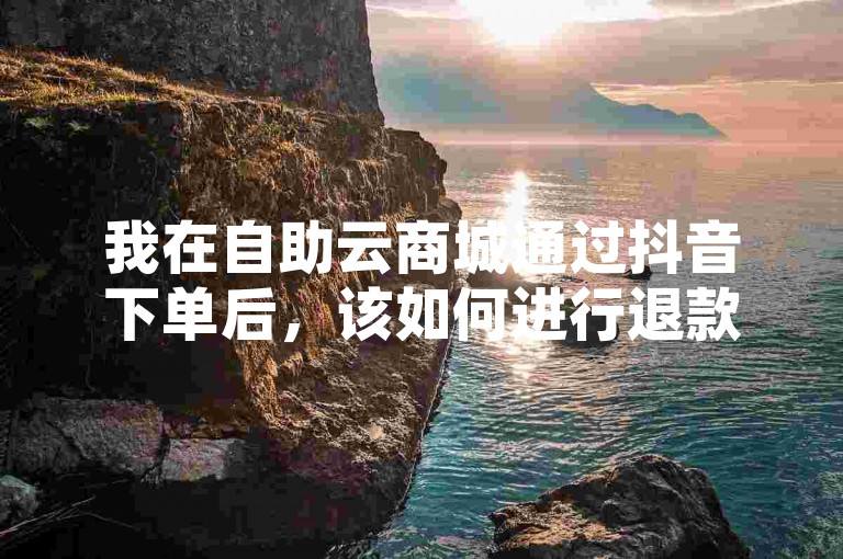 我在自助云商城通过抖音下单后，该如何进行退款操作呢？