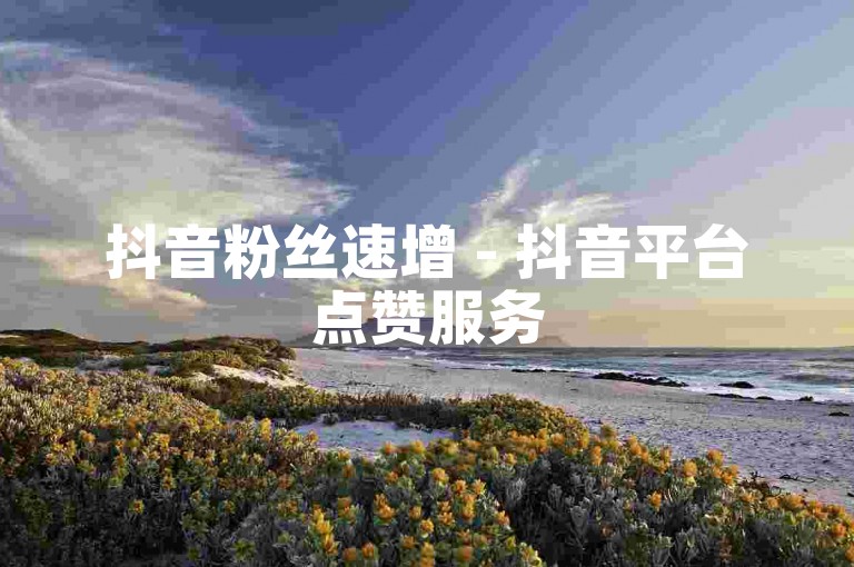 抖音粉丝速增 - 抖音平台点赞服务