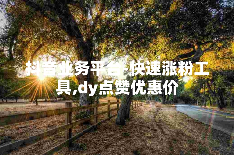抖音业务平台-快速涨粉工具,dy点赞优惠价