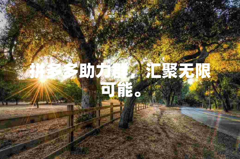 拼多多助力群，汇聚无限可能。