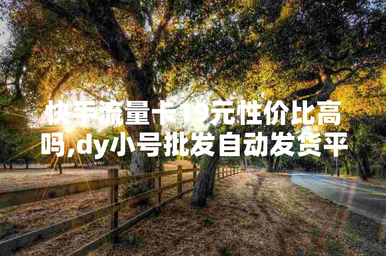 快手流量卡19元性价比高吗,dy小号批发自动发货平台 - 快手点赞增加网站免费 - 王者荣耀主页点赞。