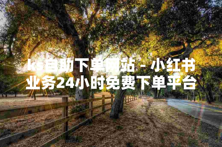 ks自助下单网站 - 小红书业务24小时免费下单平台，提供便捷的在线服务。
