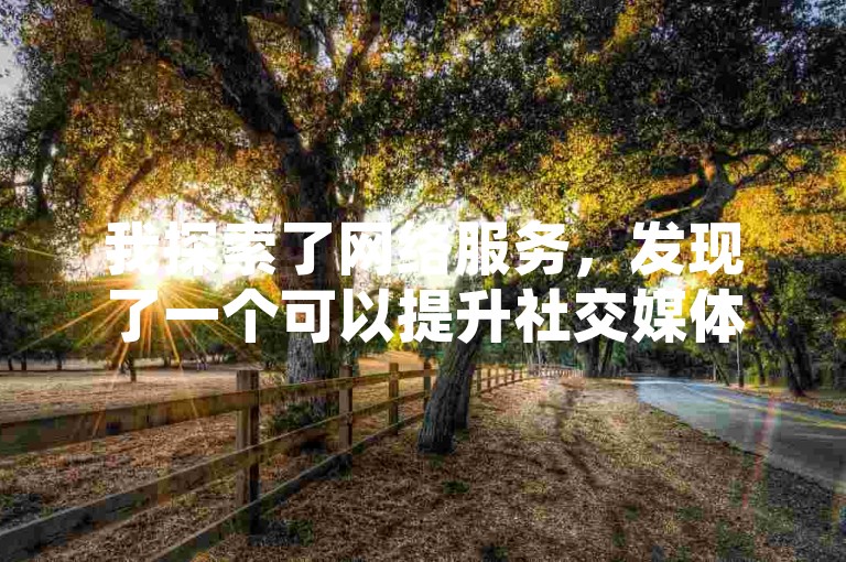 我探索了网络服务，发现了一个可以提升社交媒体互动的平台，它提供了便捷的在线点赞服务。