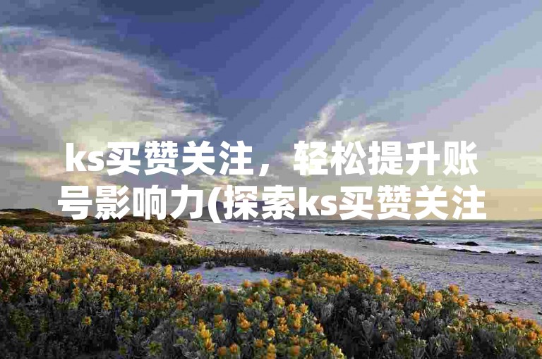 ks买赞关注，轻松提升账号影响力(探索ks买赞关注的便捷途径)。