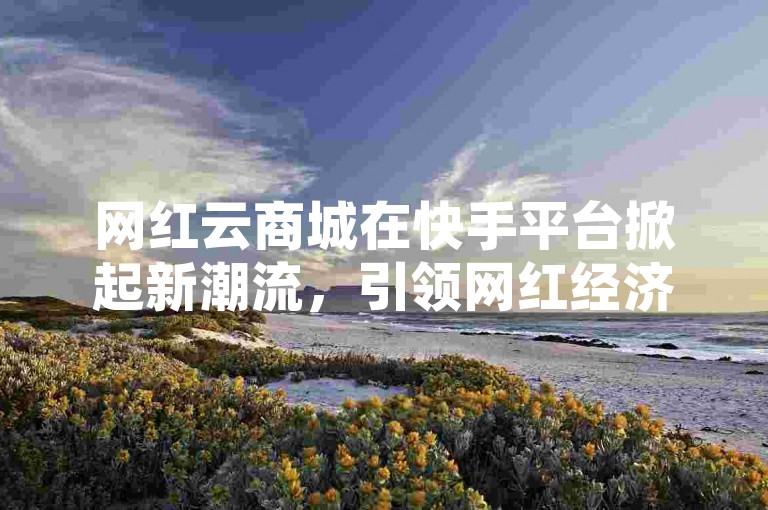网红云商城在快手平台掀起新潮流，引领网红经济新趋势，2025年必备技能！