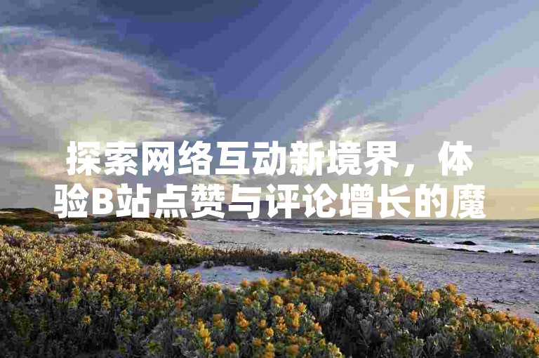 探索网络互动新境界，体验B站点赞与评论增长的魔力，尽在快手免费涨赞平台。