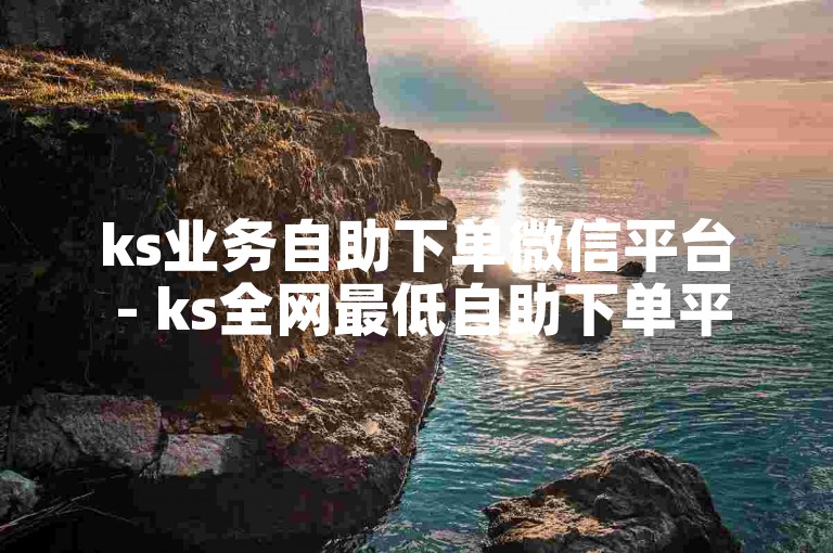 ks业务自助下单微信平台 - ks全网最低自助下单平台