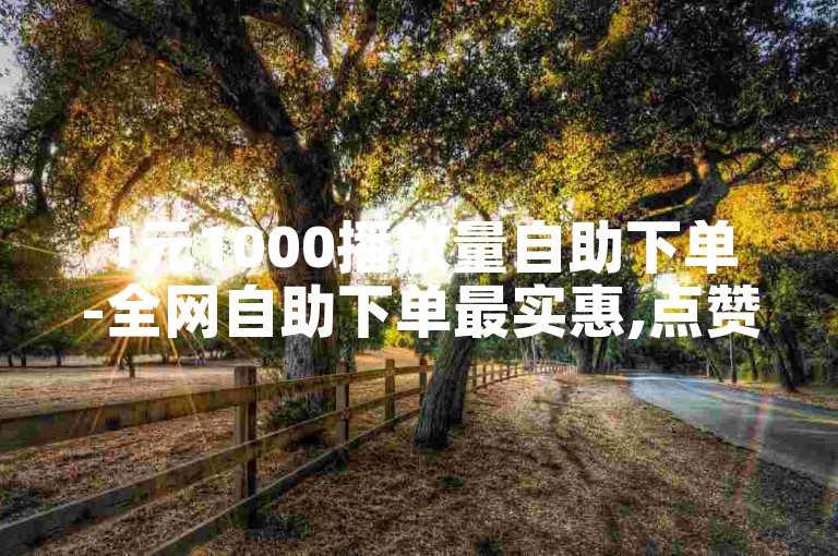 1元1000播放量自助下单-全网自助下单最实惠,点赞赚钱的平台有哪些