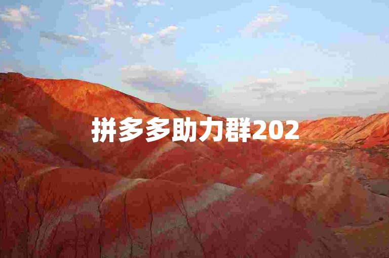 拼多多助力群2025拼多多新人互助