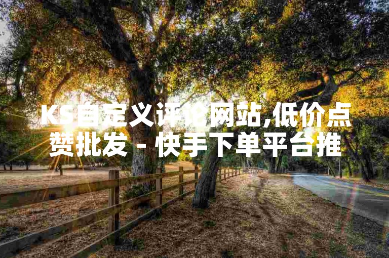 KS自定义评论网站,低价点赞批发 - 快手下单平台推荐 - wb自助平台业务下单真人