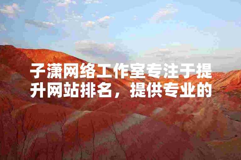 子潇网络工作室专注于提升网站排名，提供专业的SEO优化服务。