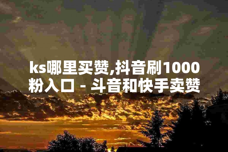 ks哪里买赞,抖音刷1000粉入口 - 斗音和快手卖赞APP - 网红助手秒到点赞揭秘！