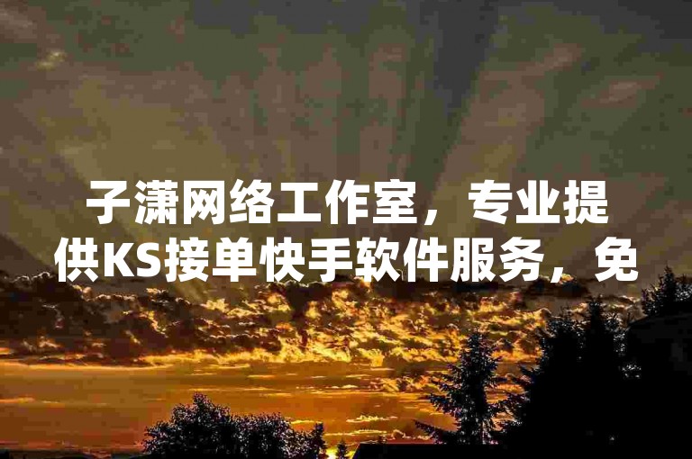 子潇网络工作室，专业提供KS接单快手软件服务，免费赠送qqsvip一年会员资格，全天候24小时快手下单平台，价格实惠。
