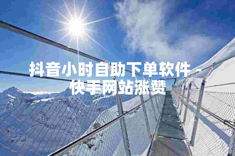 抖音小时自助下单软件 - 快手网站涨赞