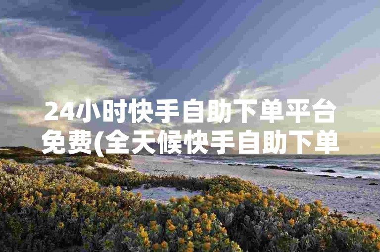 24小时快手自助下单平台免费(全天候快手自助下单平台免费)